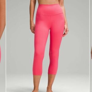 Lululemon Athletica Align High Rise Crop Glaze Pink Sz 4